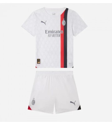 Lacne Dětský Futbalové dres AC Milan 2023-24 Krátky Rukáv - Preč (+ trenírky)